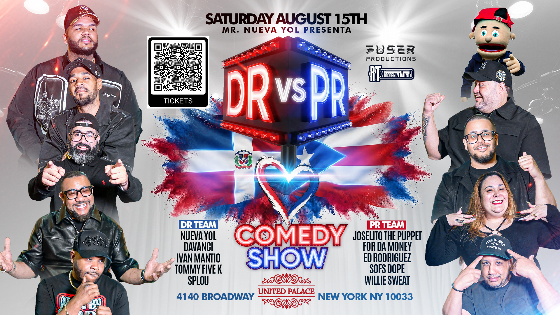 Buy tickets for DR vs. PR Comedy DR vs. PR Comedy