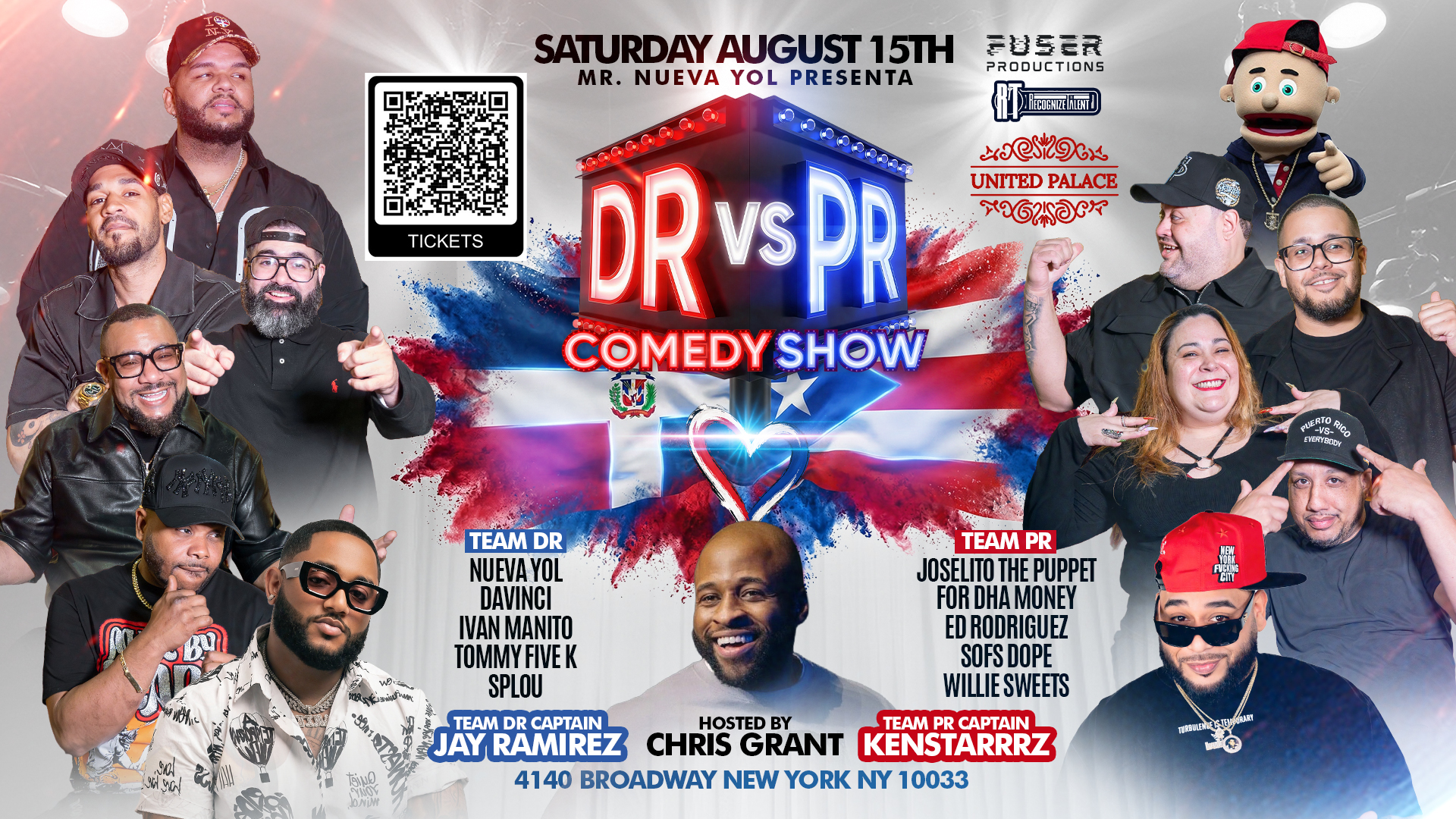 Buy tickets for DR vs. PR Comedy DR vs. PR Comedy