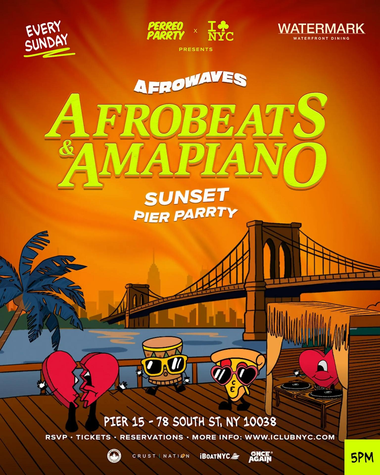 Buy tickets for 5/24 Memorial day Reggaeton & AFROBEATS SUNDAY @ WATERMARK PIER 15 5/24 Memorial day Reggaeton & AFROBEATS SUNDAY @ WATERMARK PIER 15