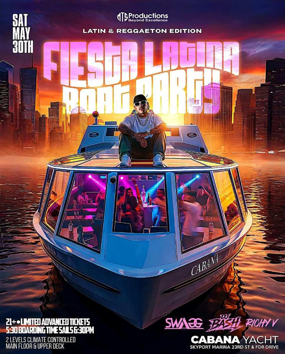 Fiesta Latina Boat Party NYC – Latin & Reggaeton at Cabana Yacht