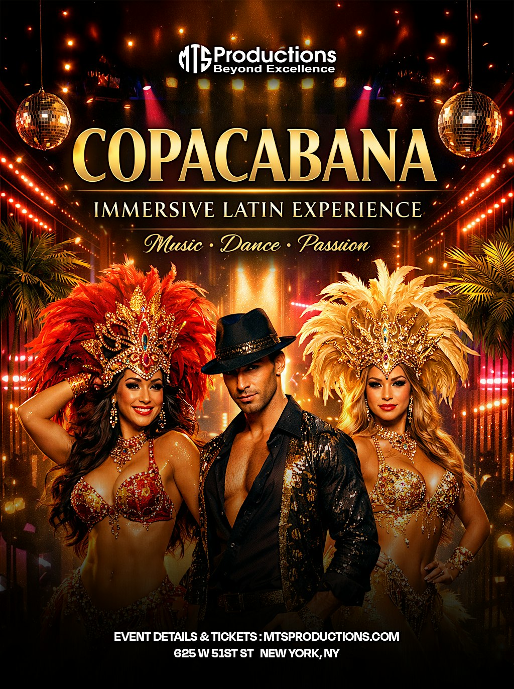 Copacabana Immersive Experience NYC – Latin Social Party in Midtown Manhattan
