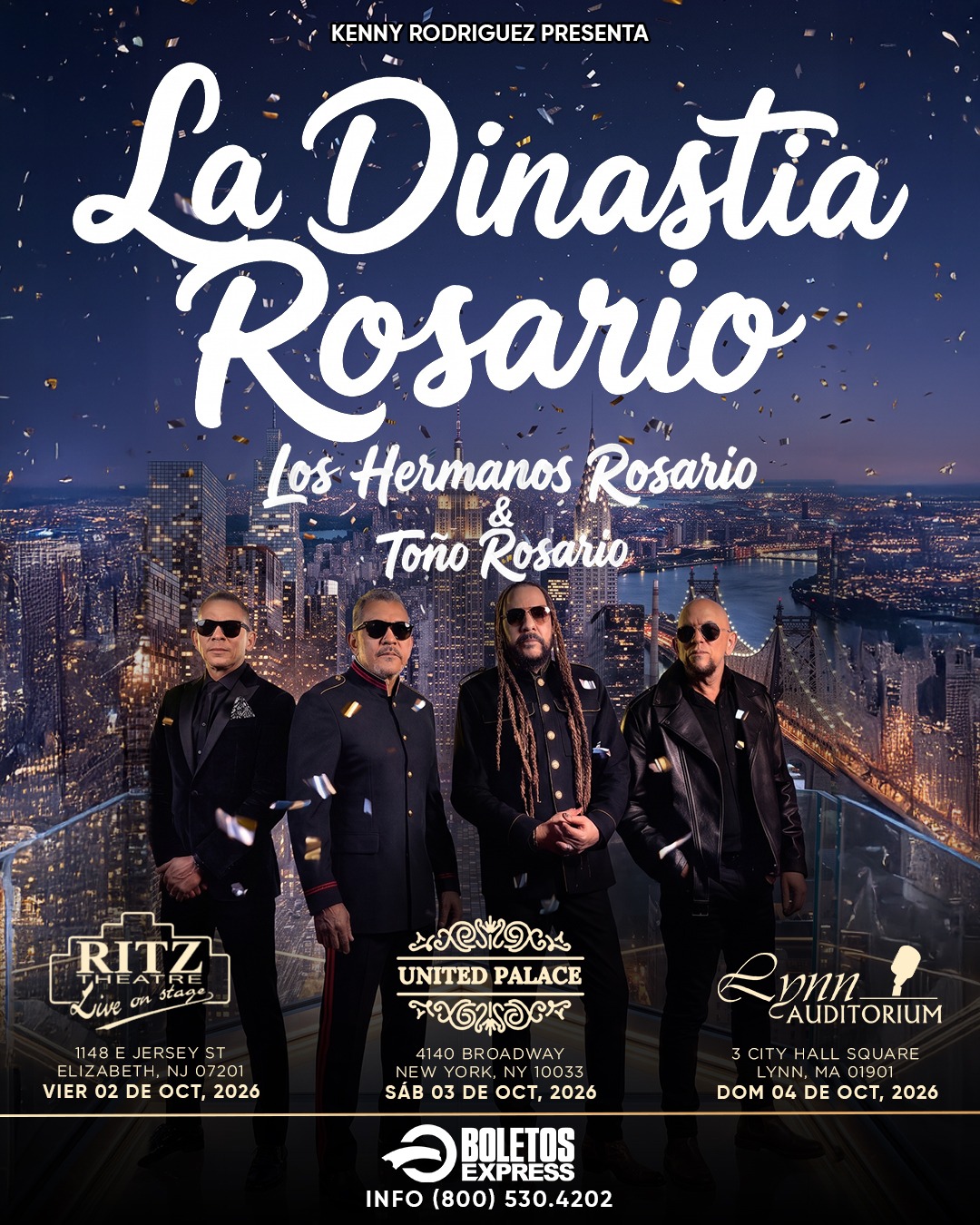 Buy tickets for LA DINASTIA ROSARIO - NEW JERSEY LA DINASTIA ROSARIO - NEW JERSEY