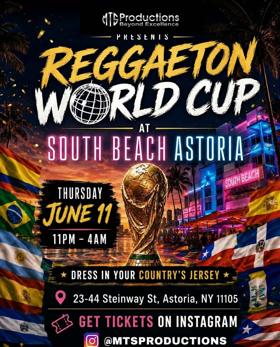 Reggaeton World Cup at South Beach Astoria NYC – Thursday, June 11
