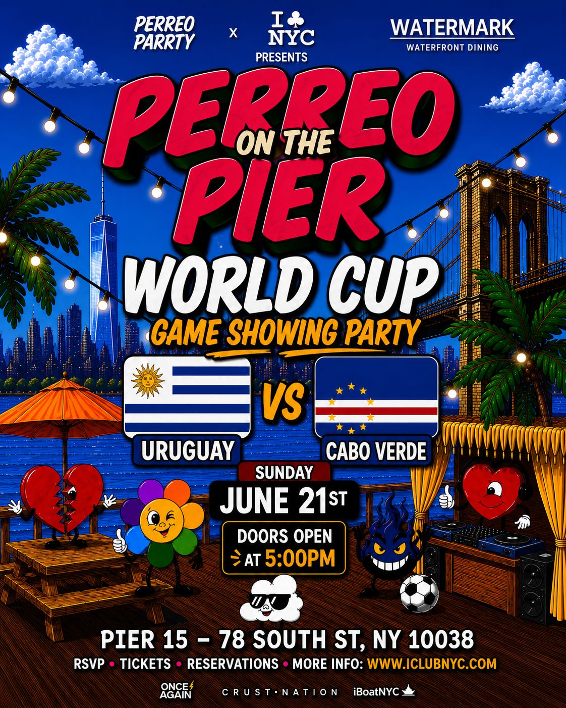 Buy tickets for #1 World Cup Viewing Party Soccer: Uruguay v Cabo Verde at Watermark Beach #1 World Cup Viewing Party Soccer: Uruguay v Cabo Verde at Watermark Beach