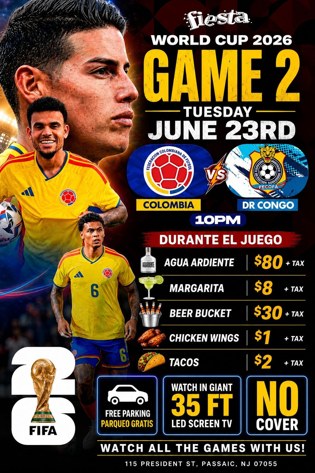 Buy tickets for COLOMBIA vs DR CONGO GAME 2 COLOMBIA vs DR CONGO GAME 2