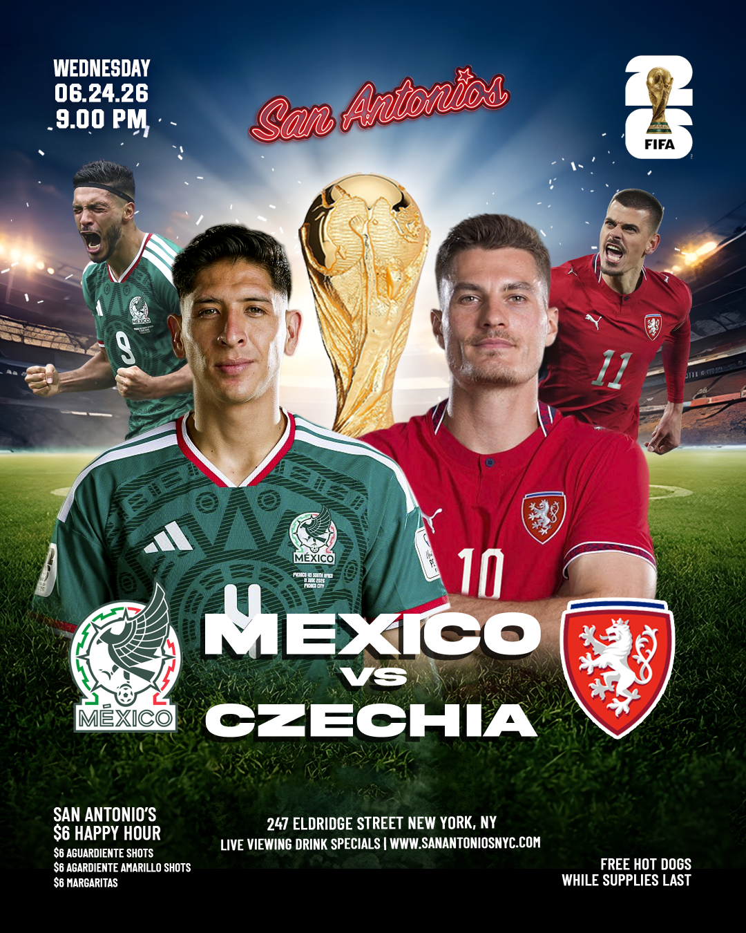 FIFA WORLD CUP 2026 WATCH PARTY: MEXICO v CZECHIA at San Antonios
