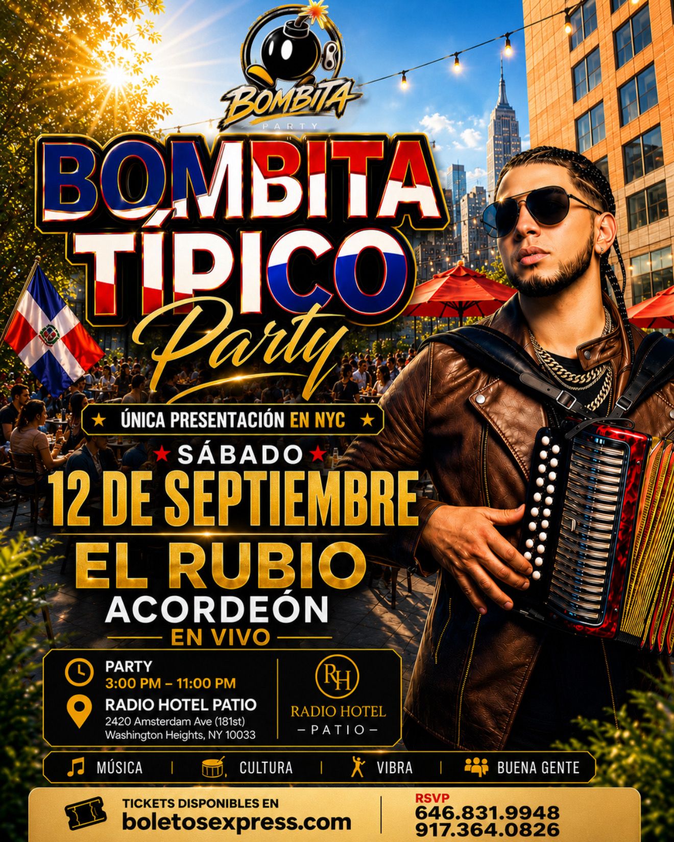 El Rubio Acordeon Bombita Party