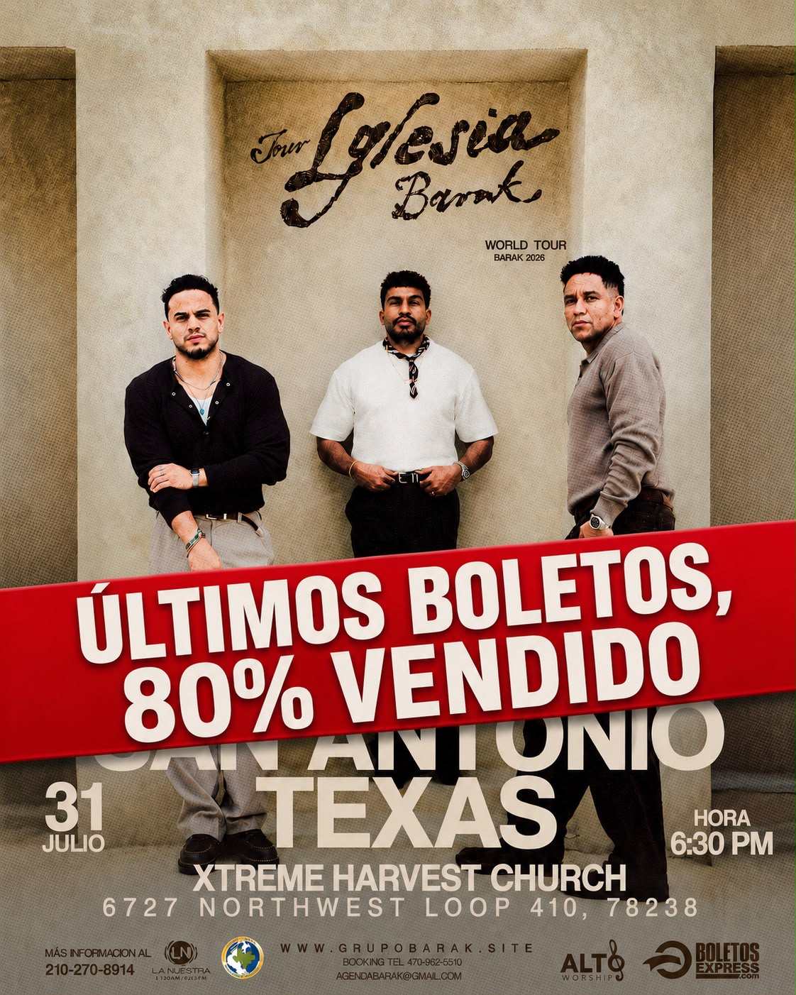 Buy tickets for GRUPO BARAK SAN ANTONIO GRUPO BARAK SAN ANTONIO