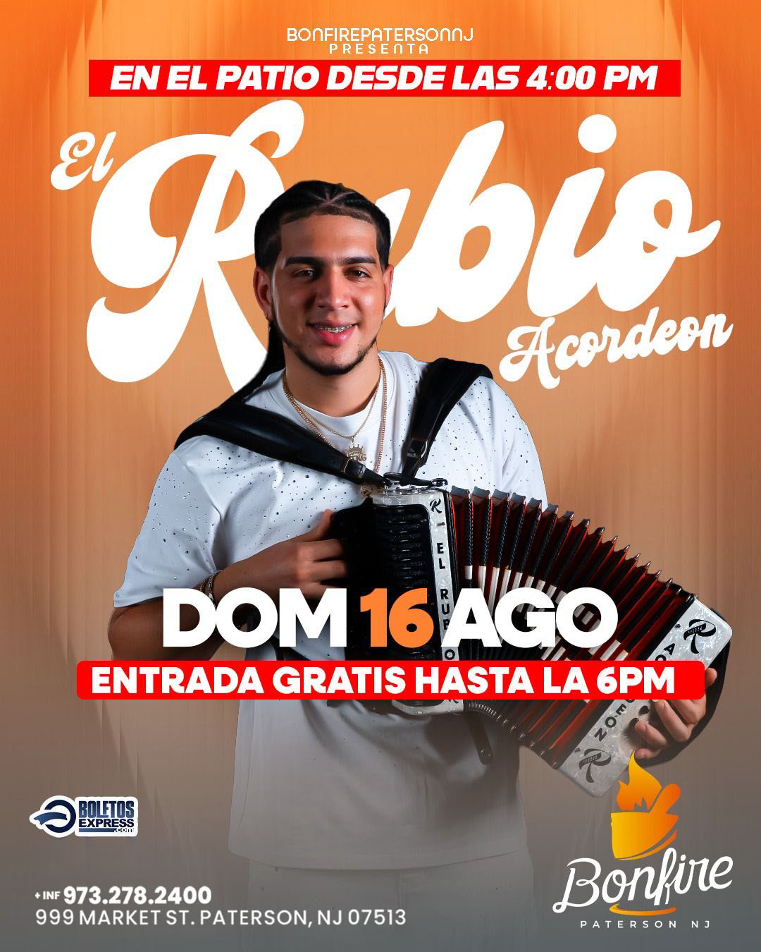 Buy tickets for El Rubio Acordeon El Rubio Acordeon