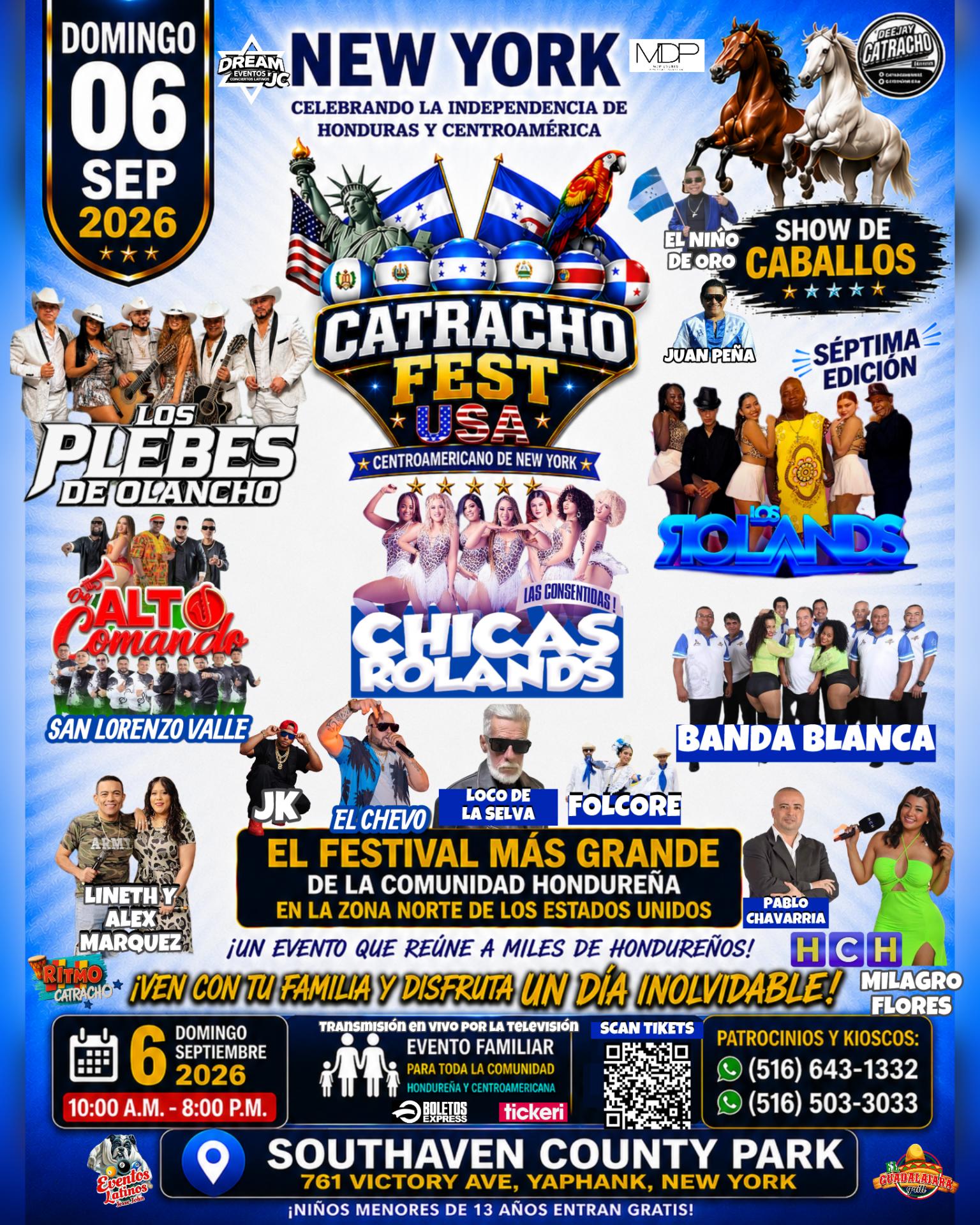 Festival, catracho NY domingo 6 de septiembre, Long Island NY