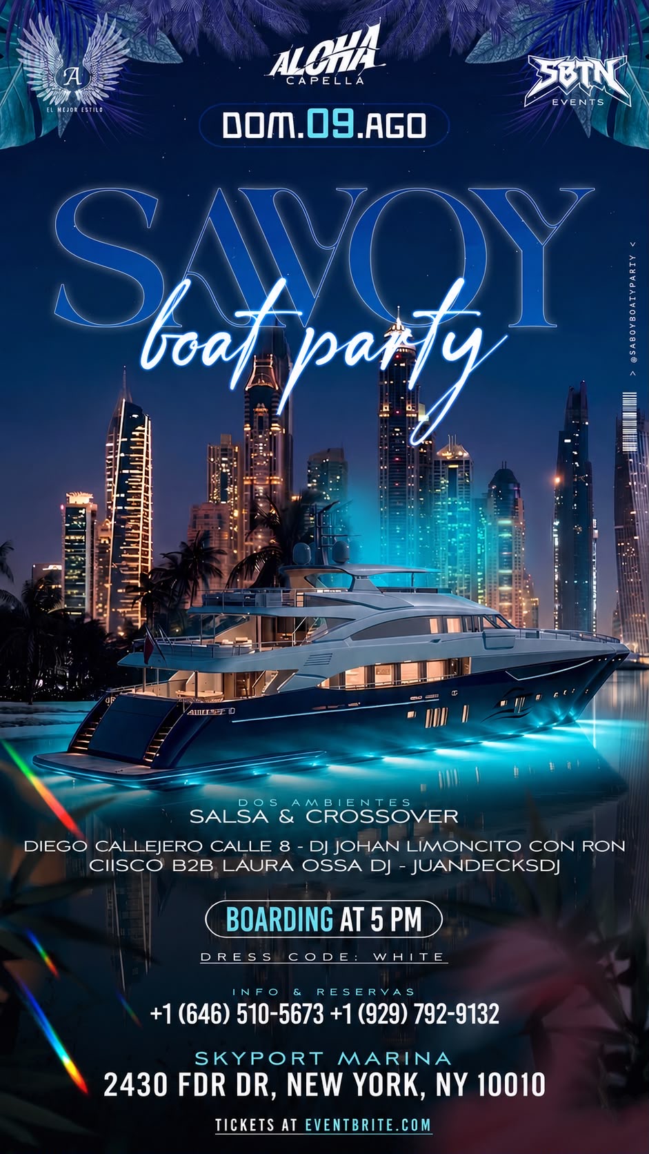 SAVOY BOAT PARTY