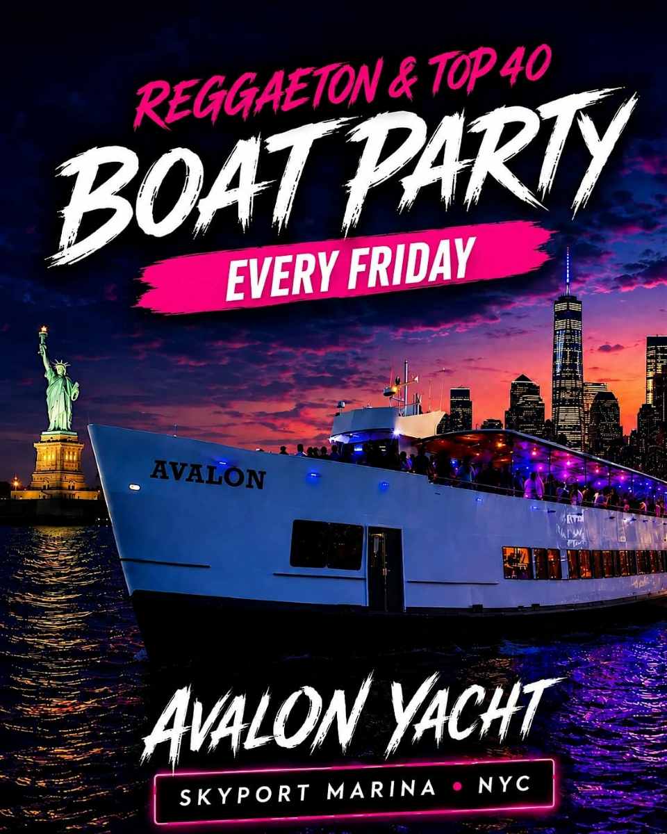 Reggaeton Boat Party NYC | Avalon Yacht at Skyport Marina