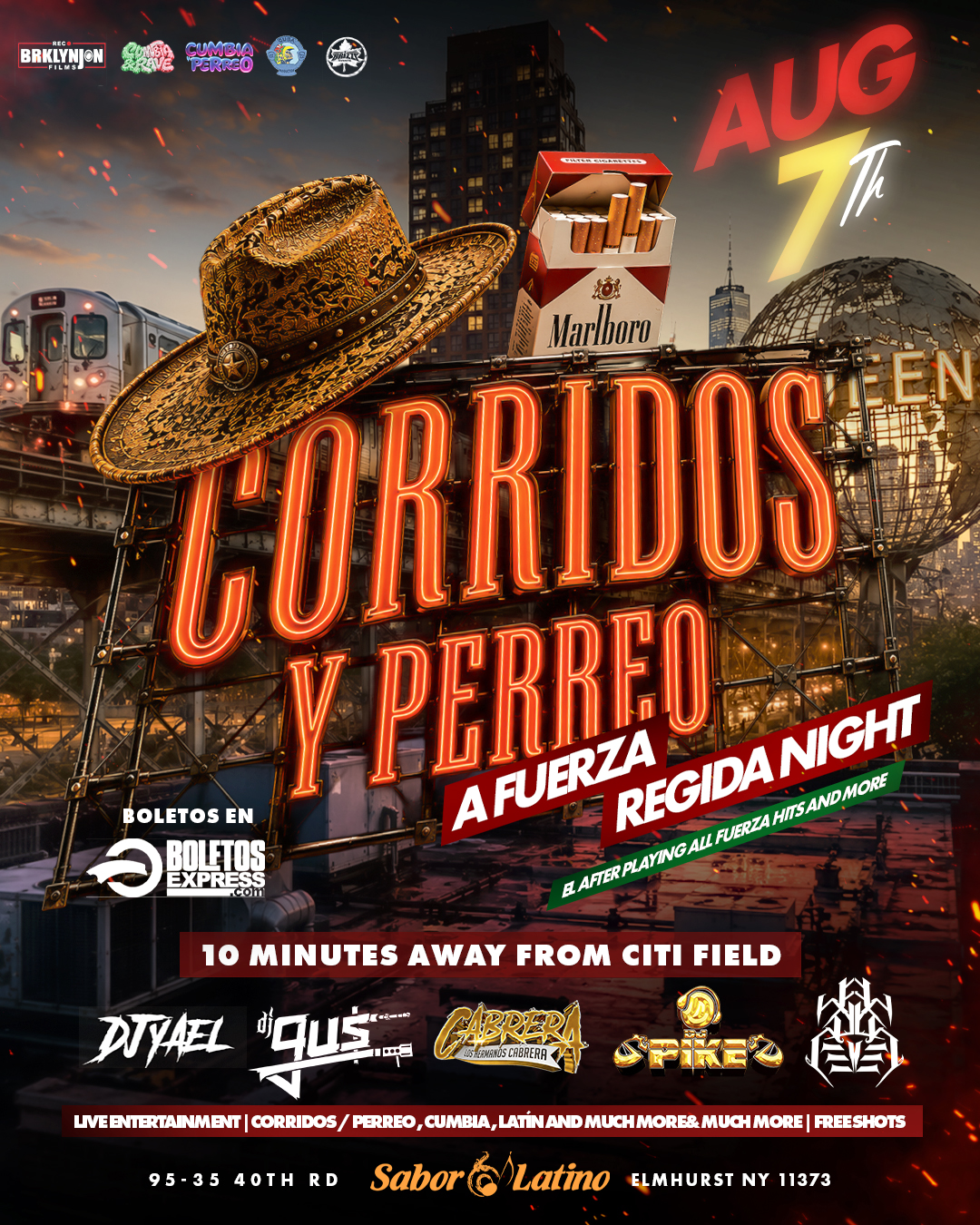 Corridos y Perreo Fuerza Regida Night