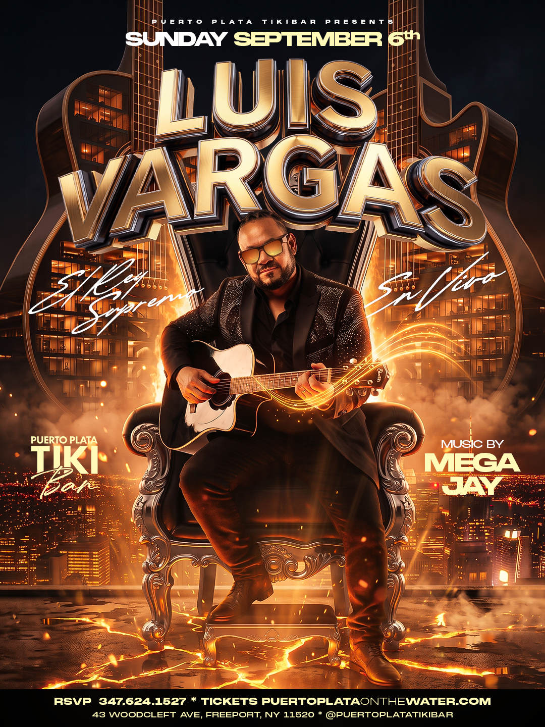 LUIS VARGAS EN VIVO LABOR DAY SUNDAY