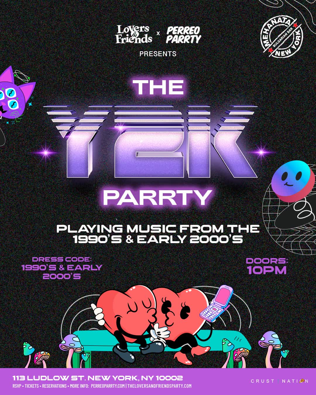 Buy tickets for THE Y2K Parrty at the Legendary Mehanata NYC | 18+ THE Y2K Parrty at the Legendary Mehanata NYC | 18+
