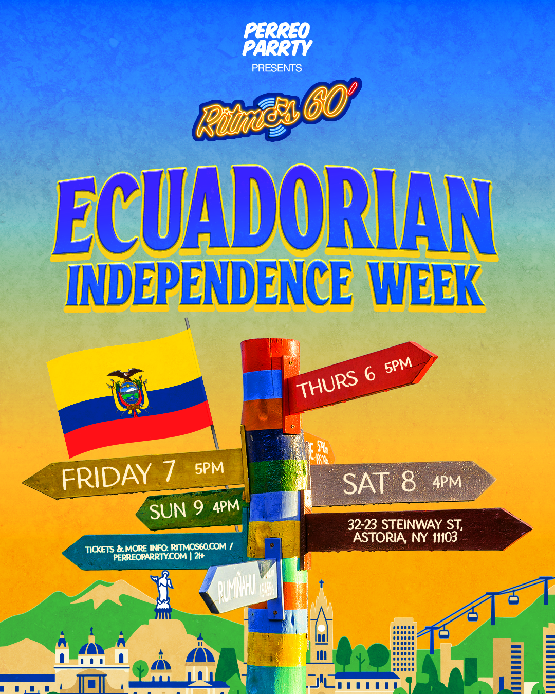 Buy tickets for Ecuadorian Independence Day Party - Latin & Reggaeton at Ritmos Bar NYC Ecuadorian Independence Day Party - Latin & Reggaeton at Ritmos Bar NYC