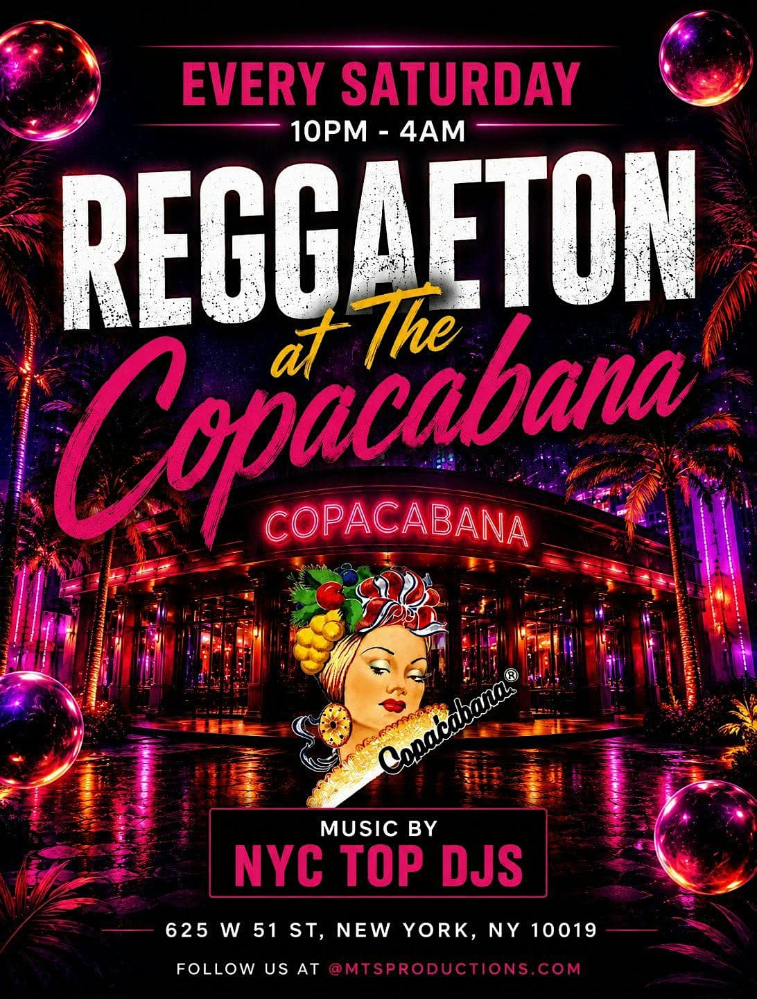 Buy tickets for Reggaeton at the Copacabana NYC | Latin Party NYC Every Saturday Reggaeton at the Copacabana NYC | Latin Party NYC Every Saturday