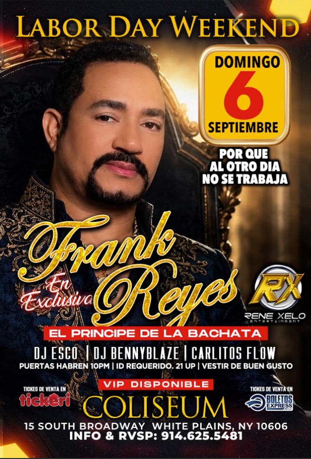 Buy tickets for FRANK REYES FRANK REYES