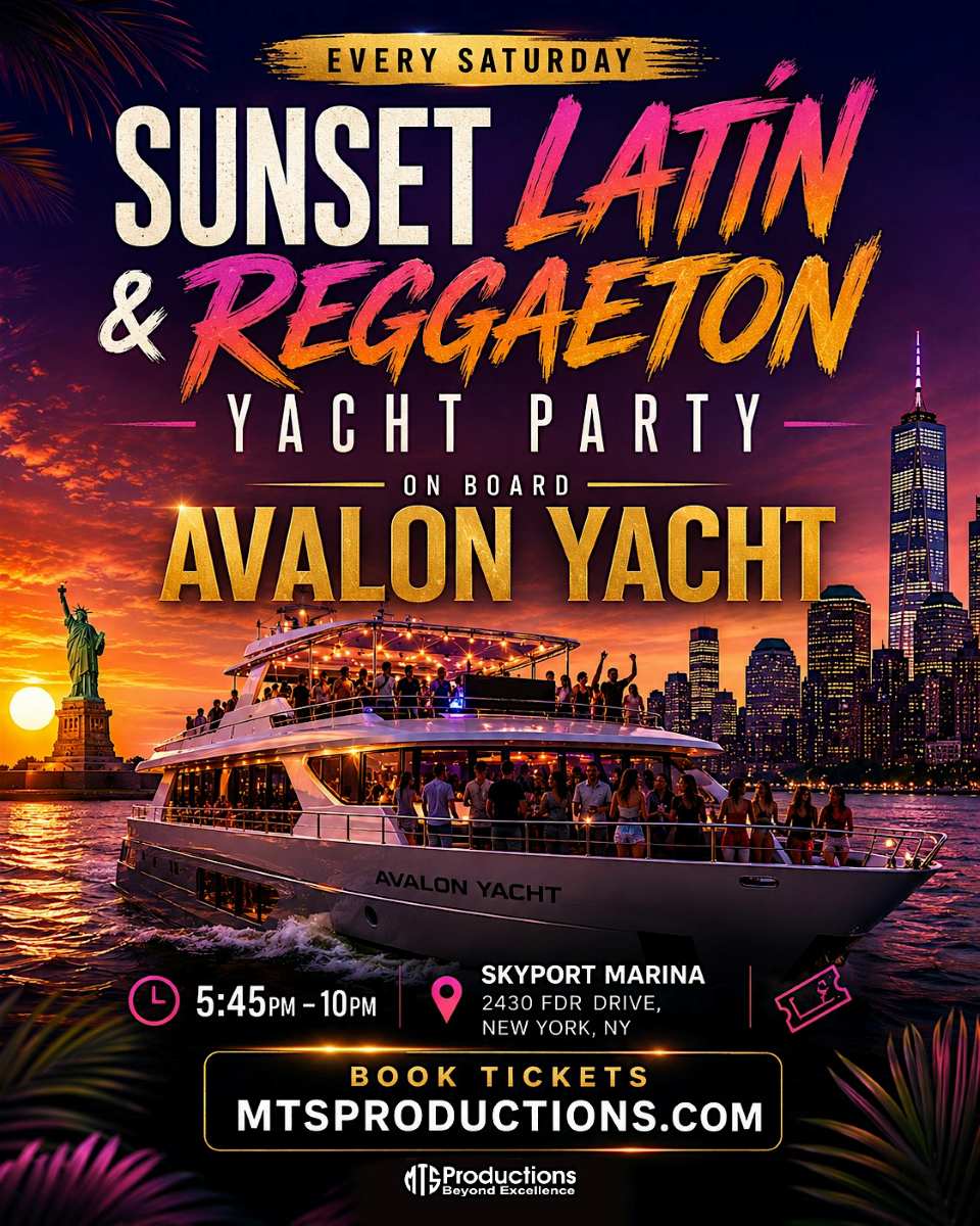 Buy tickets for Sunset Latin & Reggaeton Yacht Party at Skyport Marina Sunset Latin & Reggaeton Yacht Party at Skyport Marina