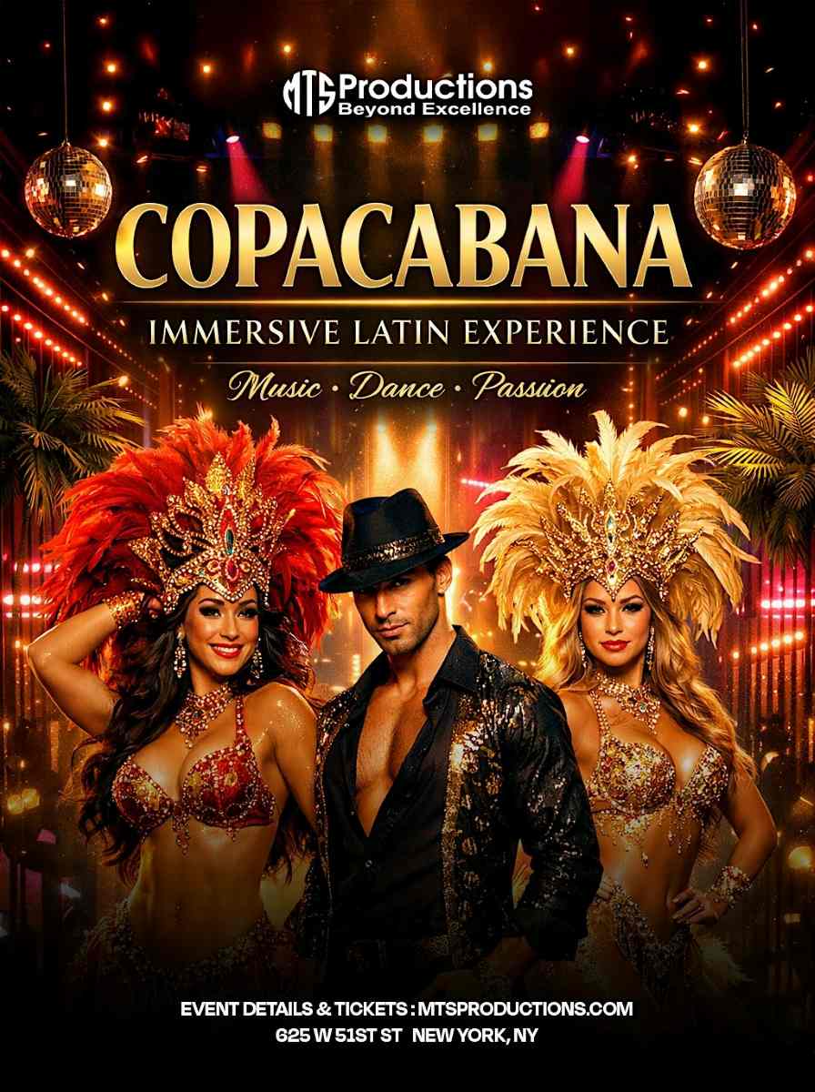 Buy tickets for Saturday Night Latin Party in Manhattan NYC | Copacabana Nightclub | Aug 15 Saturday Night Latin Party in Manhattan NYC | Copacabana Nightclub | Aug 15