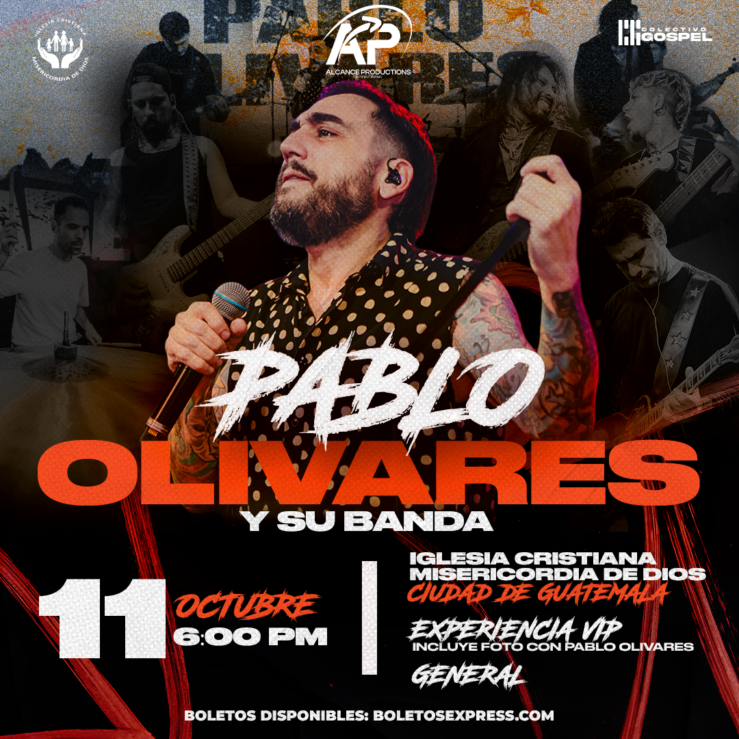 Buy tickets for NUEVA FECHA | PABLO OLIVARES Y SU BANDA - GUATEMALA NUEVA FECHA | PABLO OLIVARES Y SU BANDA - GUATEMALA