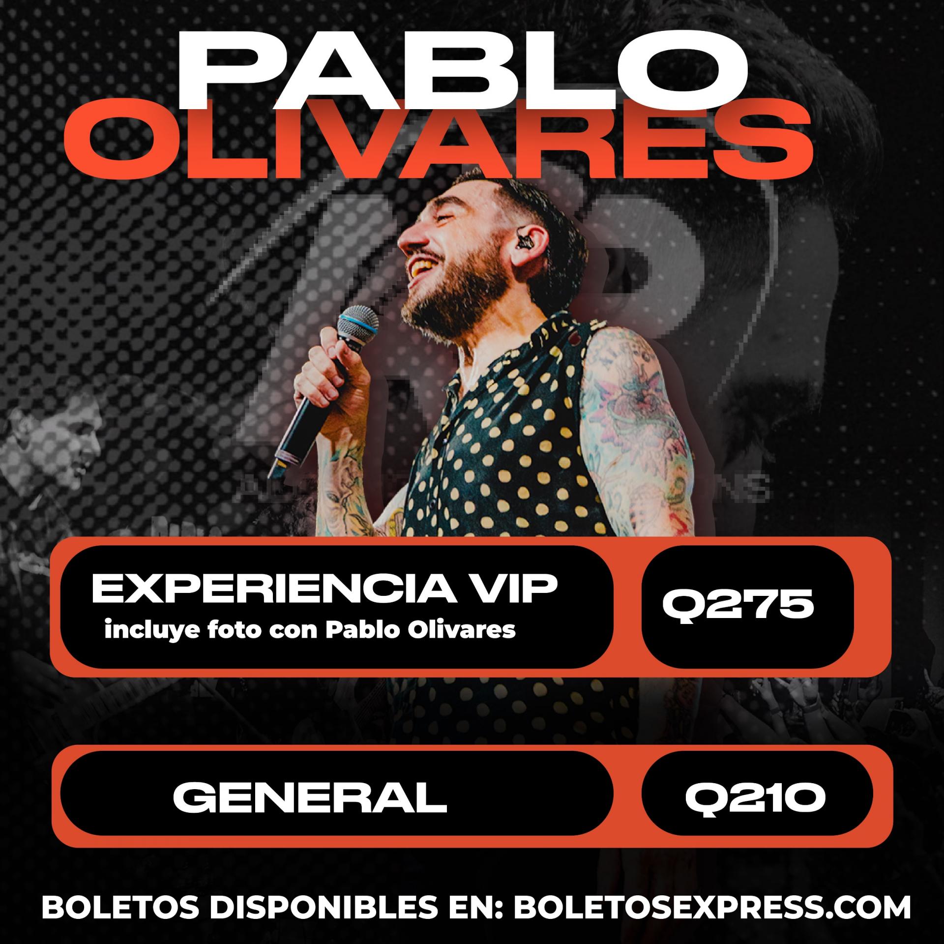 Buy tickets for NUEVA FECHA | PABLO OLIVARES Y SU BANDA - GUATEMALA NUEVA FECHA | PABLO OLIVARES Y SU BANDA - GUATEMALA