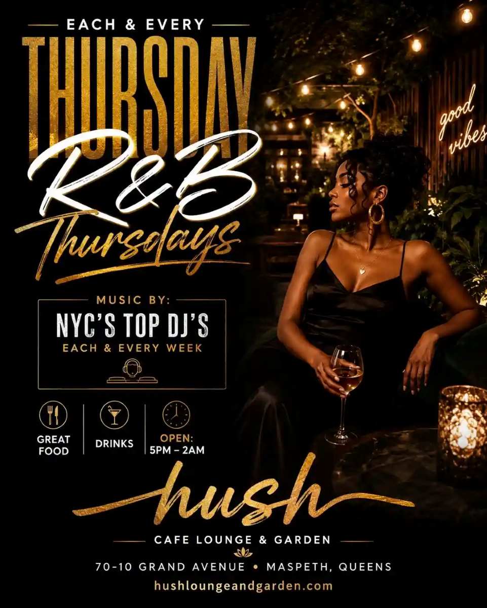 R&B Thursdays at Hush Lounge Garden Queens | Thursday Night Party NYC