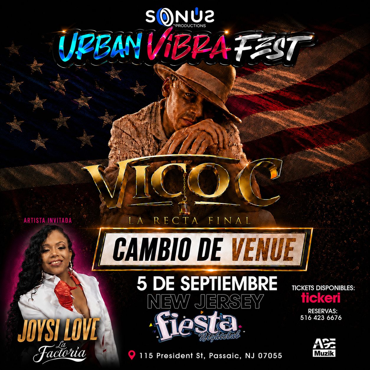 Urban Vibra Fest - Vico C en vivo en New Jersey junto a Joysi Love de La Factoria - SP