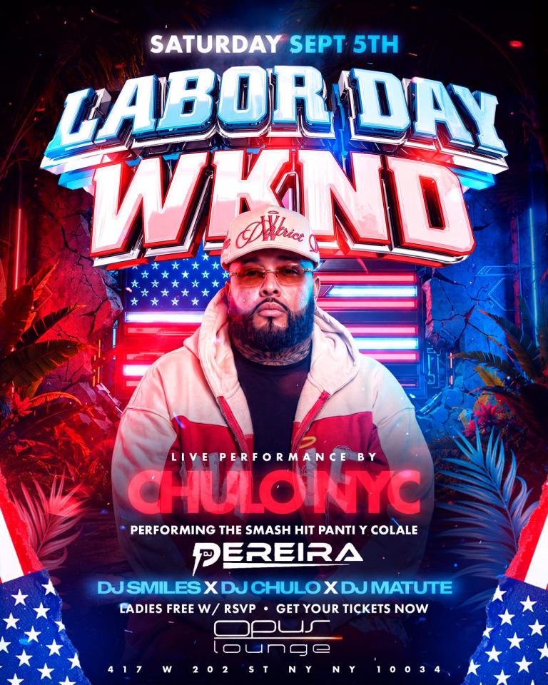 Labor Day Wknd Party at Opus Lounge this Saturday