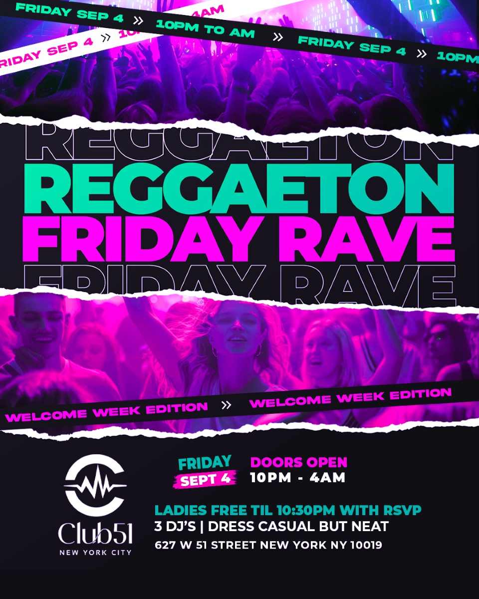 Best Reggaeton Friday Rave in NYC at Club 51