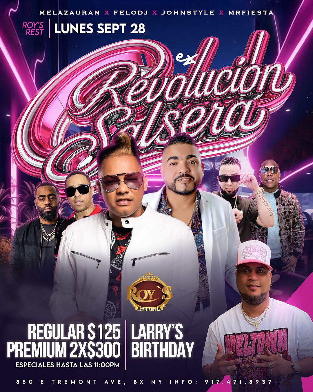 Buy tickets for EX REVOLUCION SALSERA EX REVOLUCION SALSERA