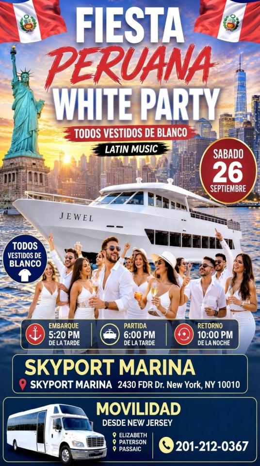 Buy tickets for FIESTA PERUANA EN BARCO - WHITE PARTY FIESTA PERUANA EN BARCO - WHITE PARTY
