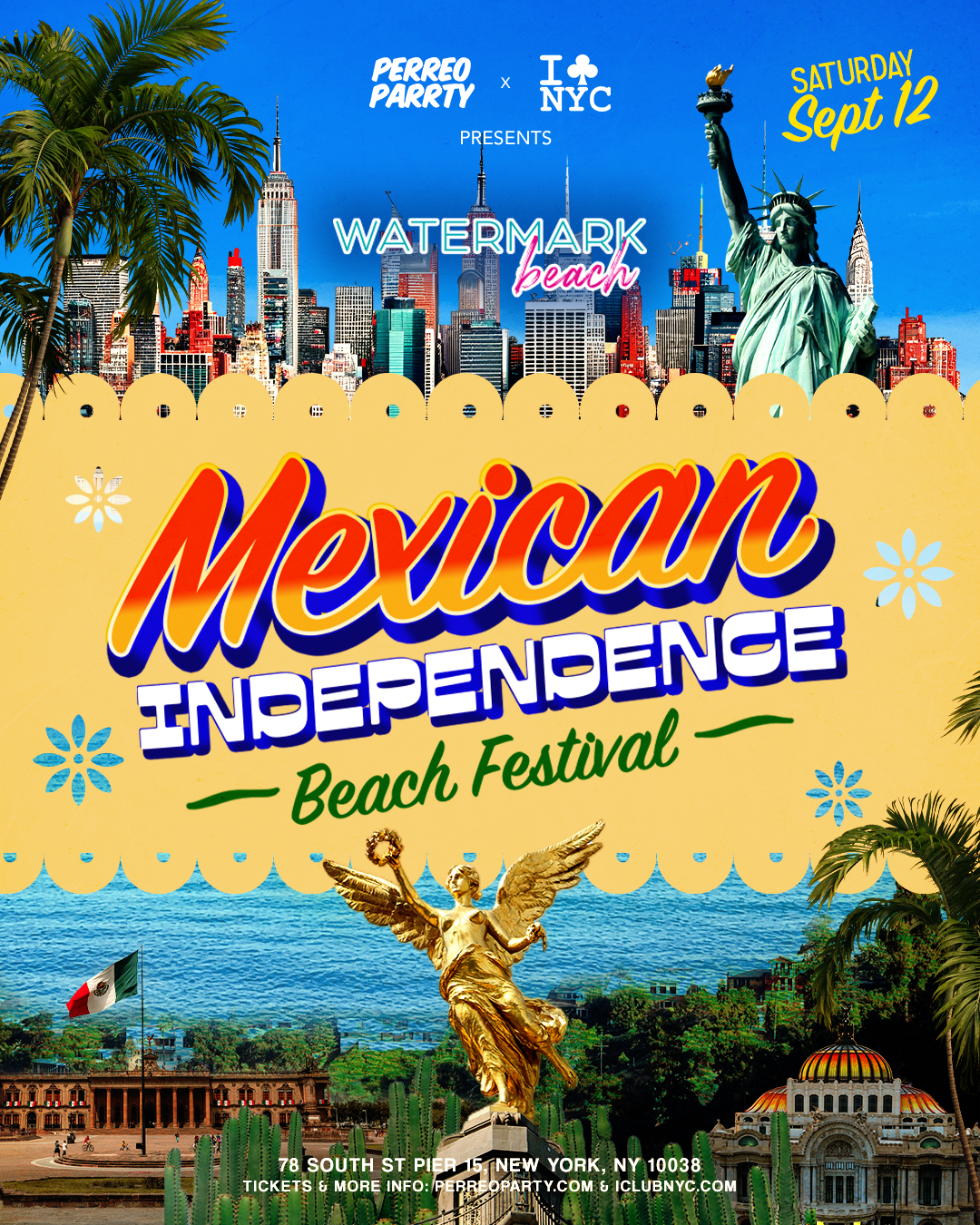Buy tickets for Mexican Independence Beach Festival at Watermark Pier 15 Mexican Independence Beach Festival at Watermark Pier 15