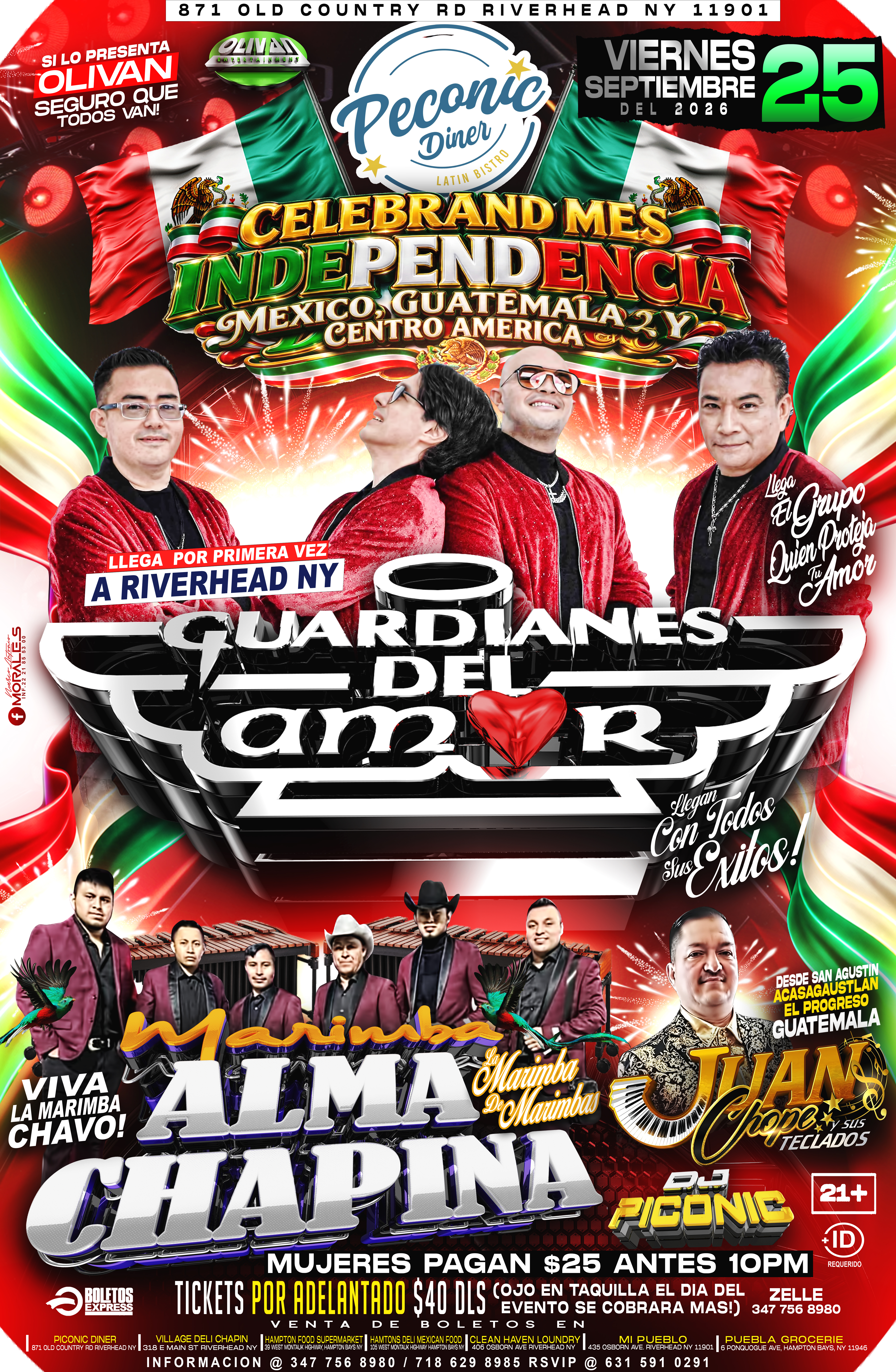 Buy tickets for Guardianes Del Amor, Marimba Alma Chapina, Juanchope Y Sus Teclados Guardianes Del Amor, Marimba Alma Chapina, Juanchope Y Sus Teclados