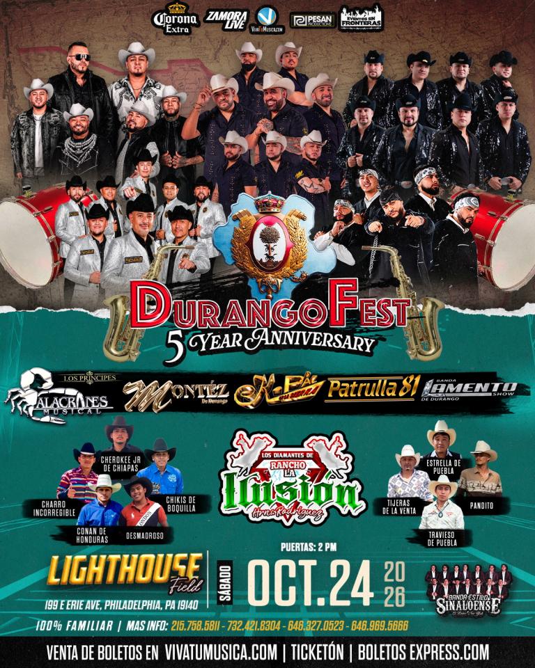 Buy tickets for DURANGOFEST EN LIGHTHOUSE FIELD (PHILADELPHIA, PA) DURANGOFEST EN LIGHTHOUSE FIELD (PHILADELPHIA, PA)