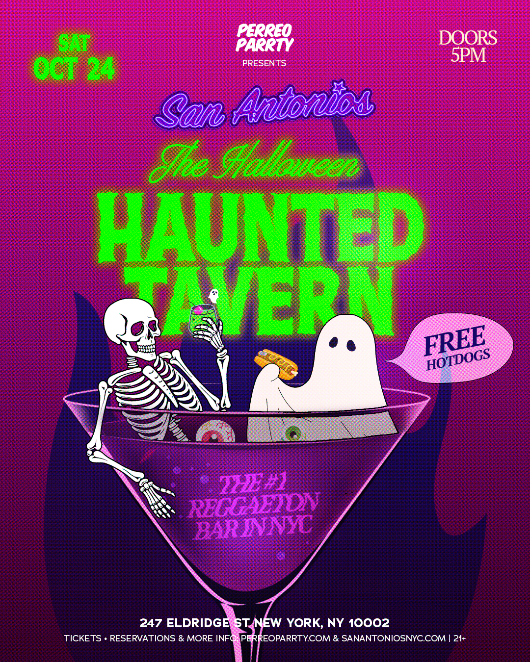 The Haunted Tavern Halloween Parrty at San Antonios Reggaeton Bar