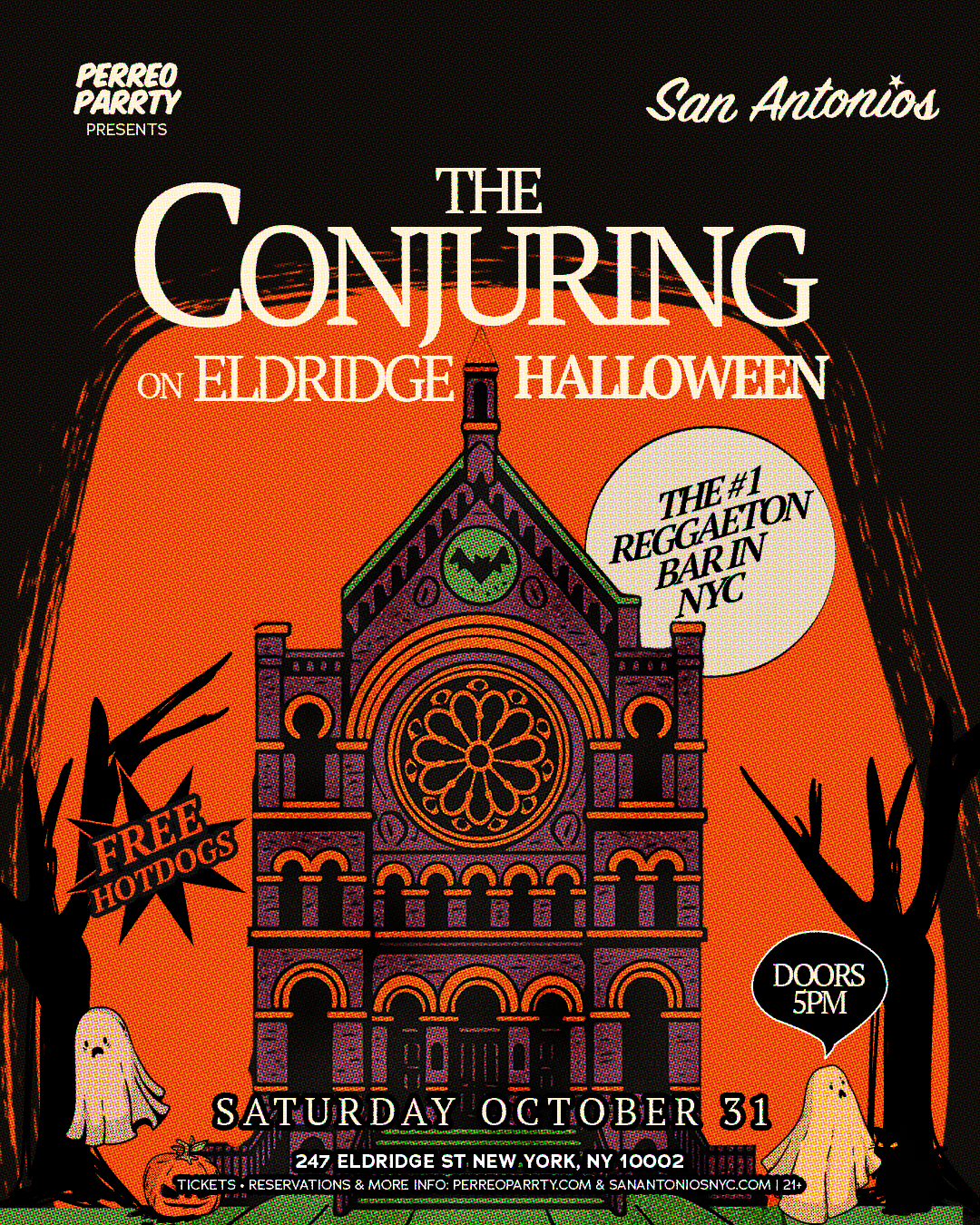 The Conjuring On Eldridge Halloween Parrty at San Antonios Reggaeton Bar