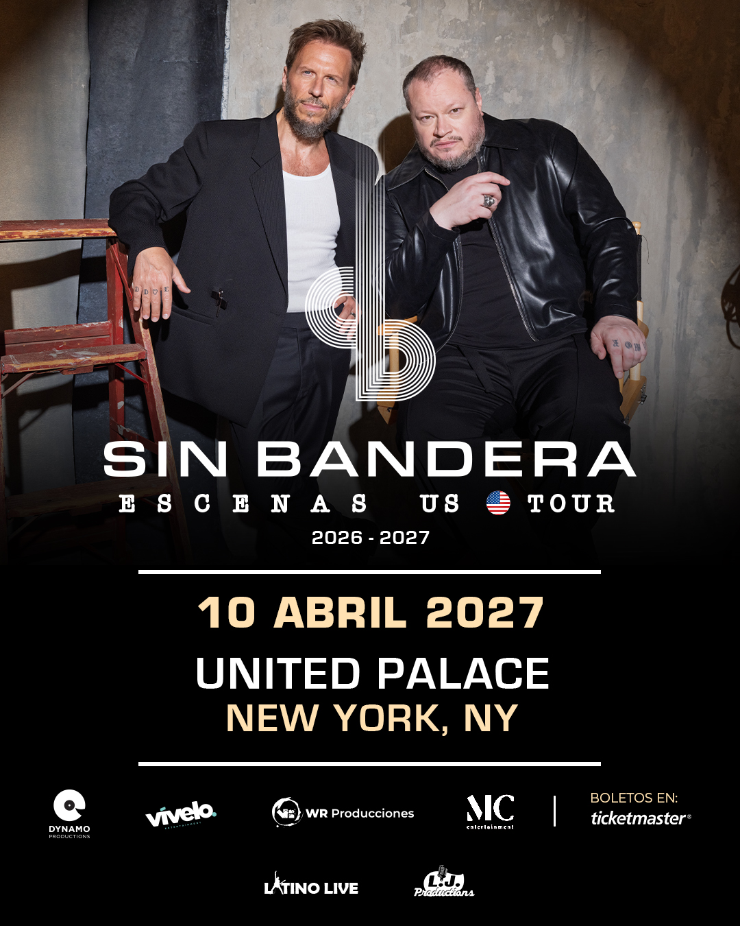 Buy tickets for SIN BANDERA – ESCENAS US TOUR SIN BANDERA – ESCENAS US TOUR