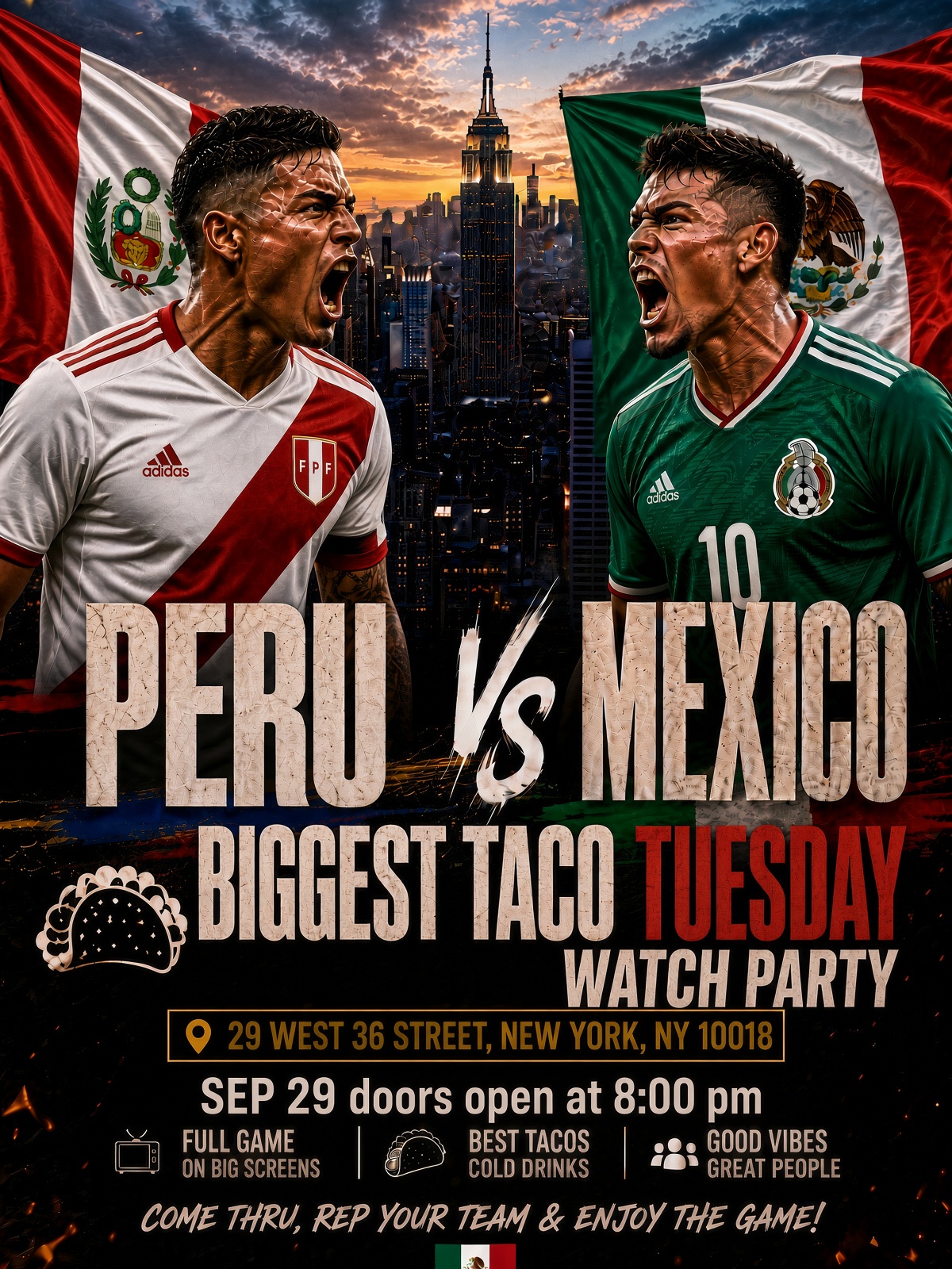Buy tickets for Peru vs mexico watch party Peru vs mexico watch party