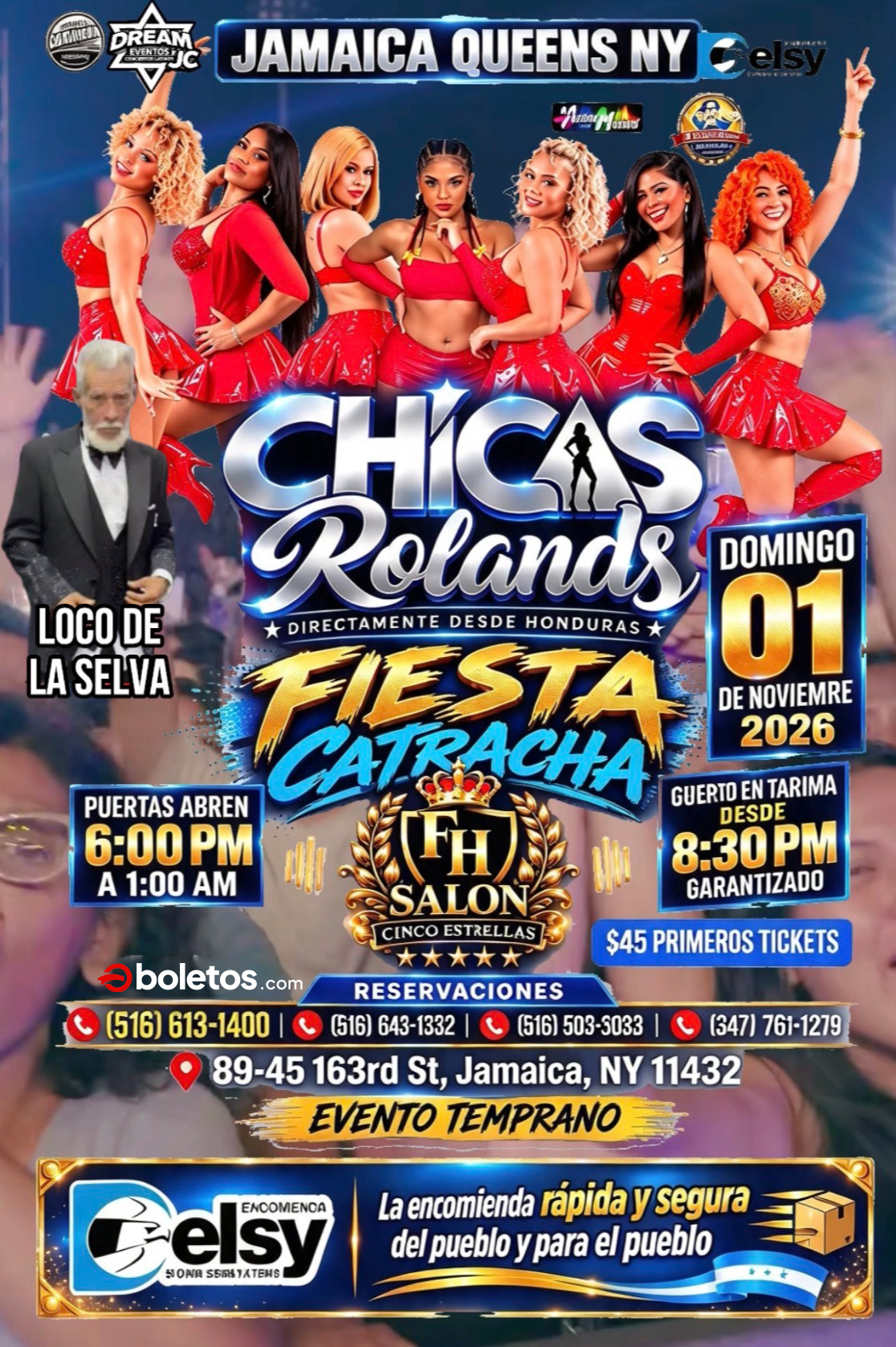 Buy tickets for Chicas Rolands / Dom 1 Nov / Loco de La selva / Jamaica, Queens NY Chicas Rolands / Dom 1 Nov / Loco de La selva / Jamaica, Queens NY