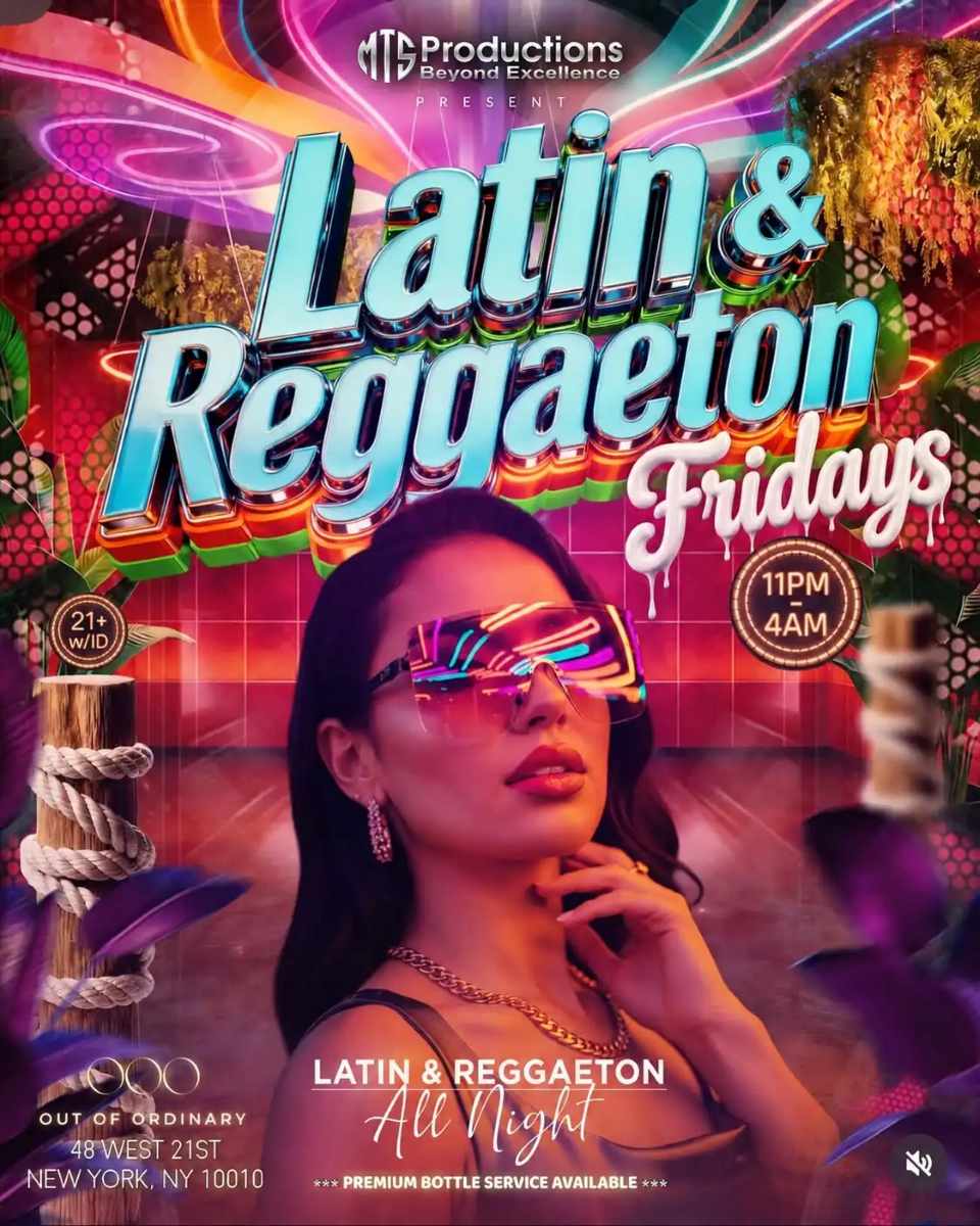 Buy tickets for Latin & Reggaeton Fridays at OOO Nightclub - Oct 2nd Latin & Reggaeton Fridays at OOO Nightclub - Oct 2nd