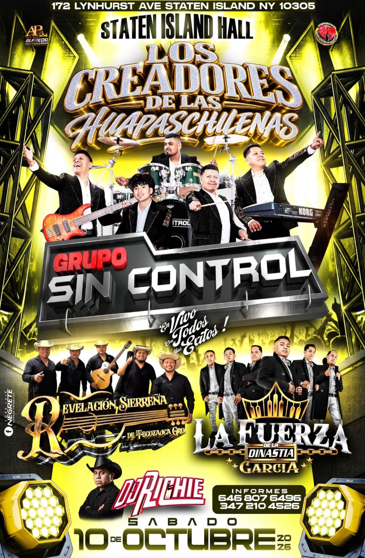 Buy tickets for GRUPO SIN CONTROL | REVELACION SIERREÑA | LA FUERZA DE LA DINASTIA GARCIA GRUPO SIN CONTROL | REVELACION SIERREÑA | LA FUERZA DE LA DINASTIA GARCIA