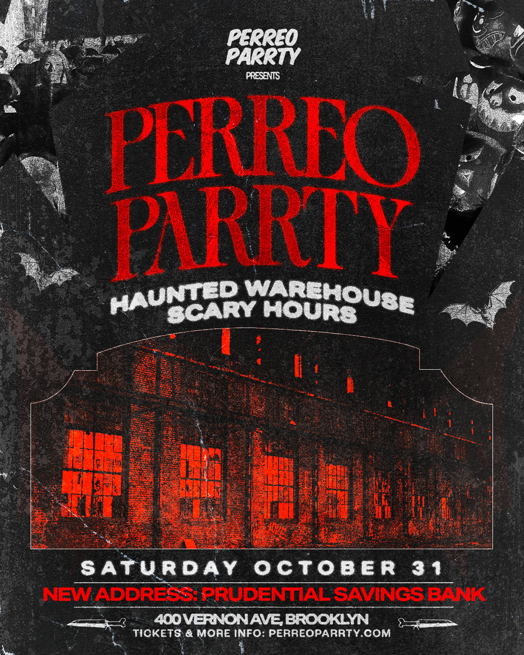 Buy tickets for The Perreo Parrty Halloween Haunted Warehouse The Perreo Parrty Halloween Haunted Warehouse