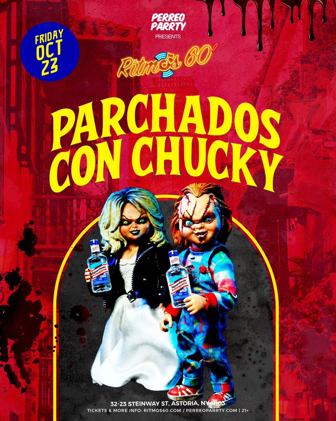 Buy tickets for Parchados con Chucky Halloween Colombian Costume Parrty at Ritmos 60 Parchados con Chucky Halloween Colombian Costume Parrty at Ritmos 60