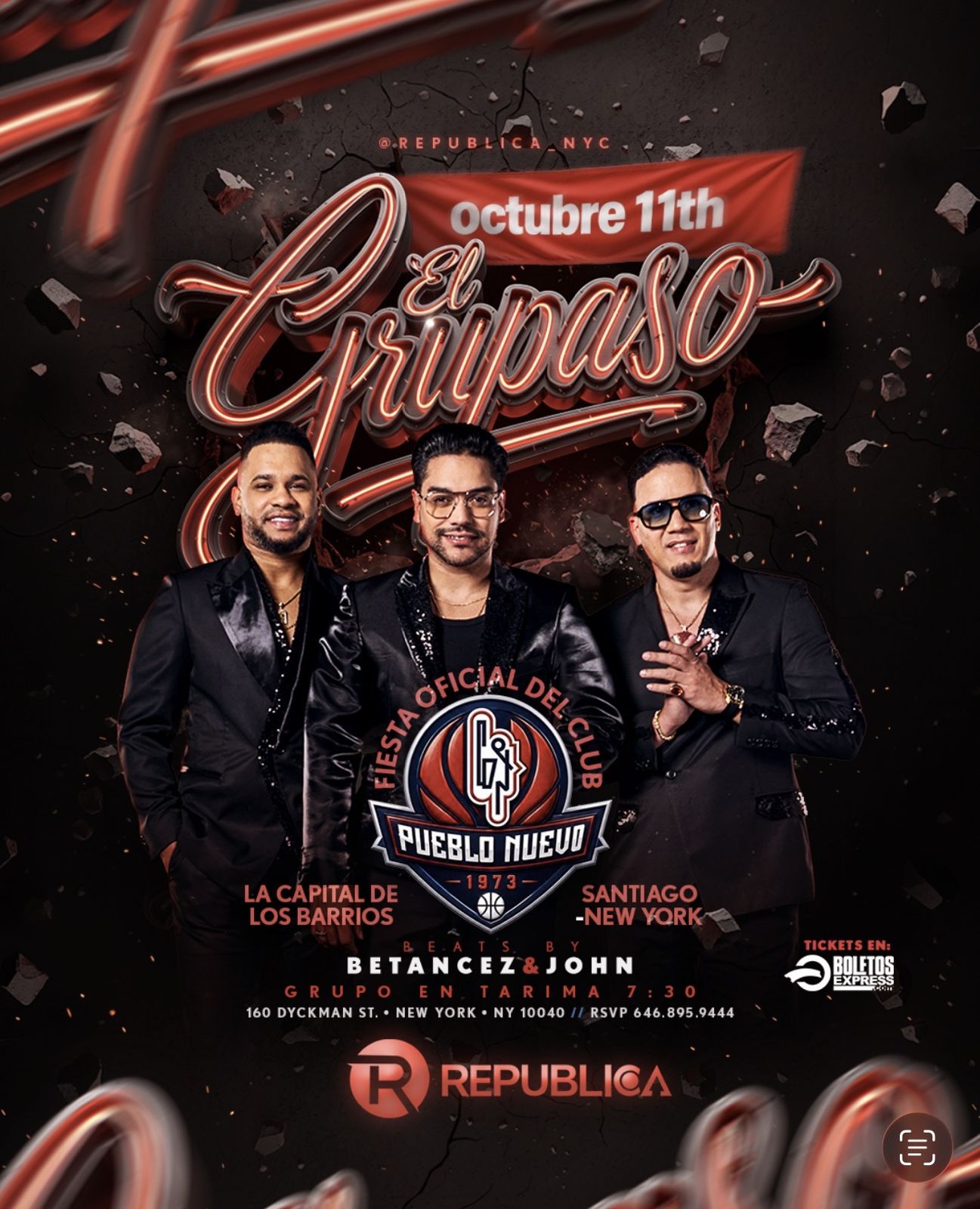 Buy tickets for El Grupaso en Republica El Grupaso en Republica