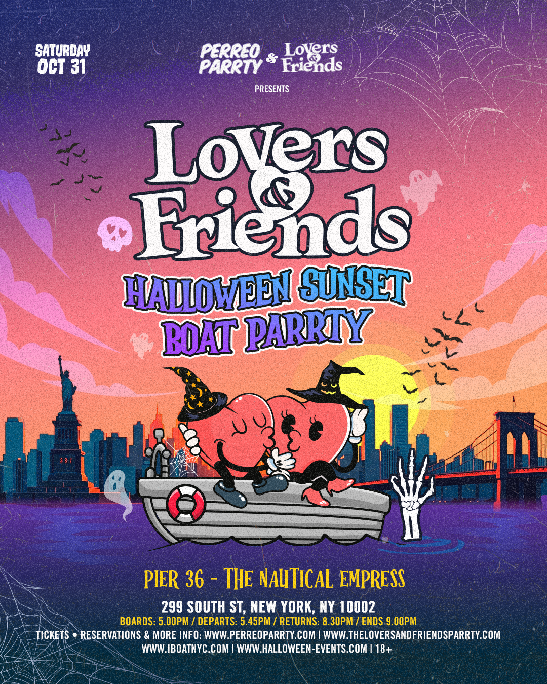 Buy tickets for Lovers & Friends Hip Hop & R&B Halloween Sunset Boat Party Lovers & Friends Hip Hop & R&B Halloween Sunset Boat Party