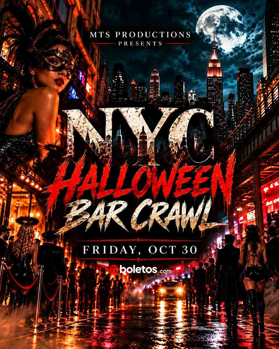 Buy tickets for NYC Halloween Bar Crawl 2026 – Manhattan Halloween Nightlife NYC Halloween Bar Crawl 2026 – Manhattan Halloween Nightlife