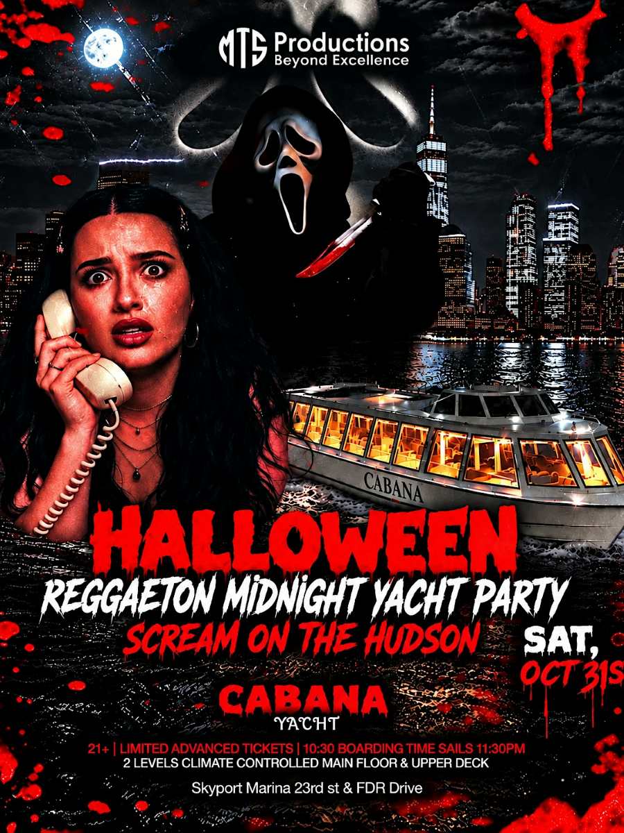 Buy tickets for Halloween Reggaeton Midnight Yacht Party NYC – Scream on the Hudson Halloween Reggaeton Midnight Yacht Party NYC – Scream on the Hudson
