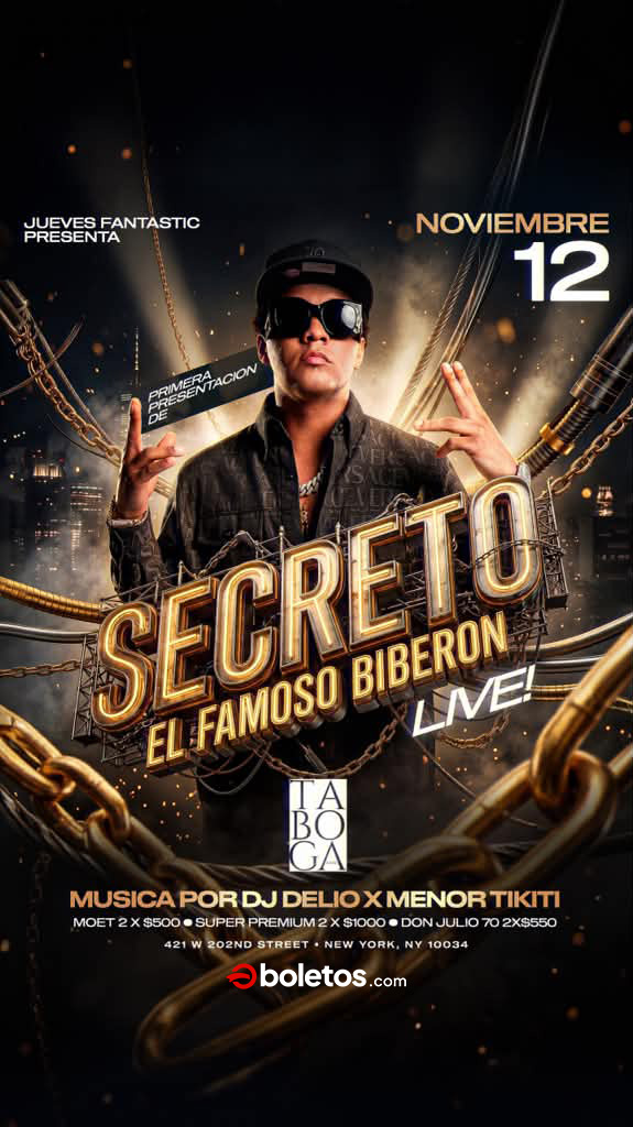Buy tickets for SECRETO EL FAMOSO BIBERON SECRETO EL FAMOSO BIBERON